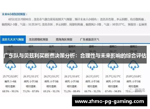 广东队与贝兹利买断费决策分析：合理性与未来影响的综合评估