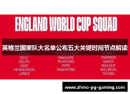 英格兰国家队大名单公布五大关键时间节点解读