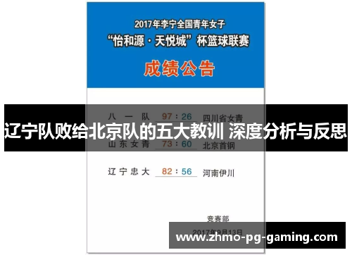 辽宁队败给北京队的五大教训 深度分析与反思